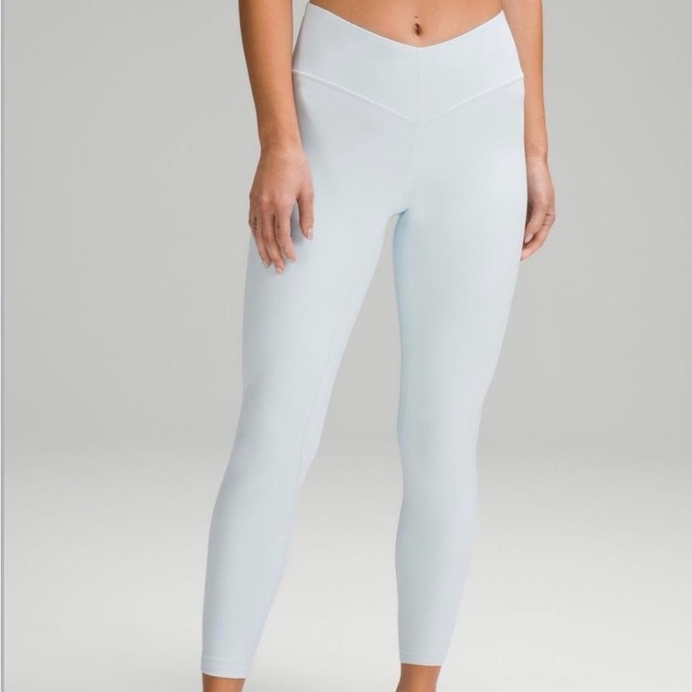 Lululemon V-waist leggings powder blue